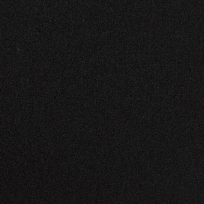 ウール×無地(ブラック)×フラノ(フランネル)_全2色 イメージ1