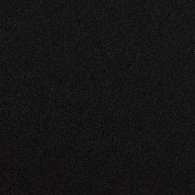 ウール×無地(ブラック)×フラノ(フランネル) イメージ1