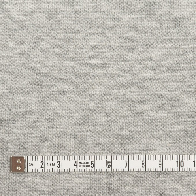 コットン&レーヨン×無地(杢グレー)×裏毛ニット(起毛) イメージ4