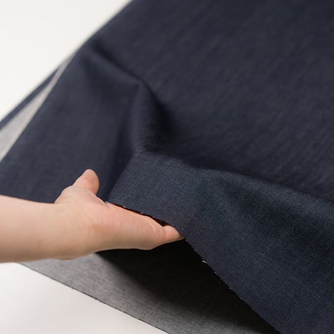 コットン&ポリウレタン×無地(インディゴ)×デニムストレッチ(10oz) イメージ5