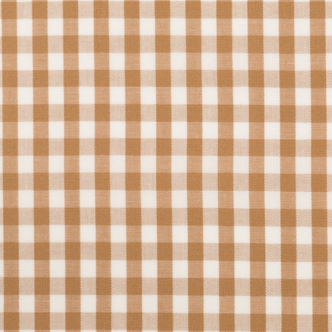 コットン×チェック(モカ)×ブロード_全3色 イメージ1