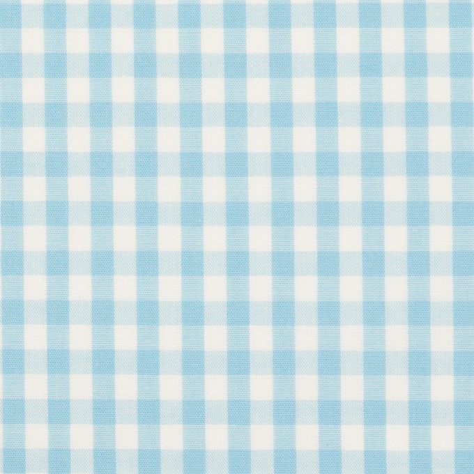 コットン×チェック(サックス)×ブロード_全3色 イメージ1