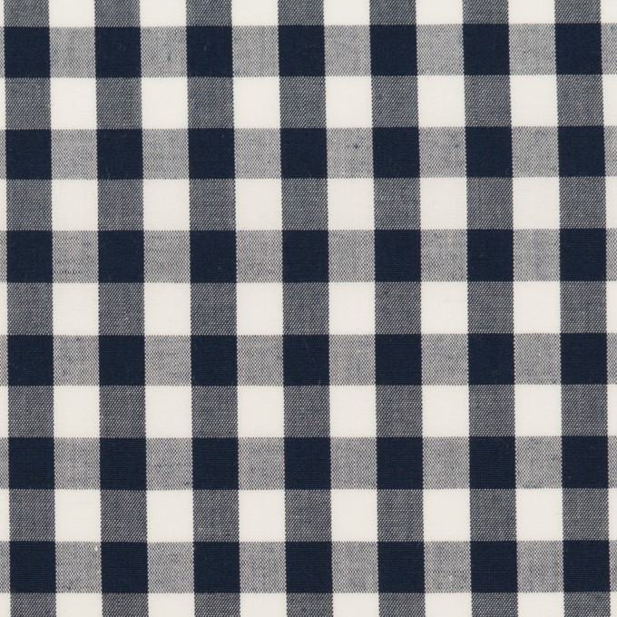 コットン×チェック(ネイビー)×ブロード イメージ1