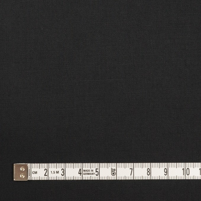 コットン&リネン混×無地(ブラック)×サテンストレッチ_全4色 イメージ4