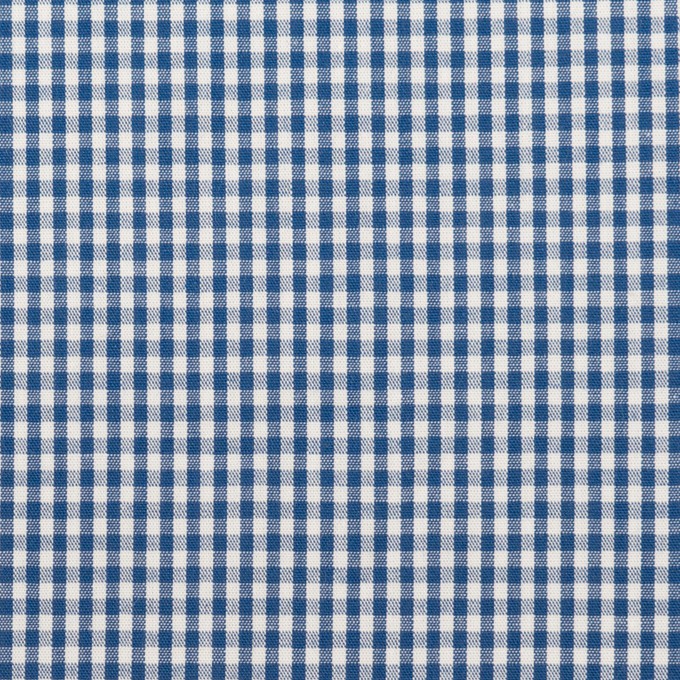 コットン×チェック(アッシュブルー)×ブロード_全2色 イメージ1