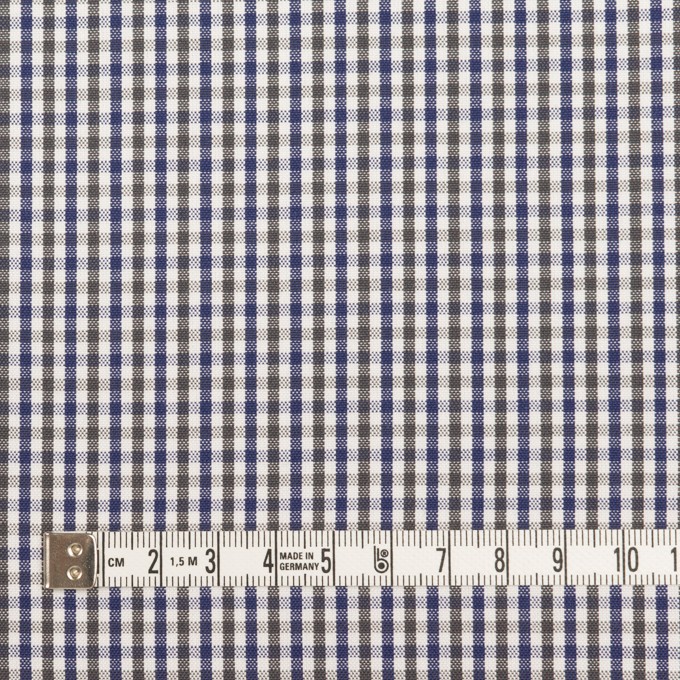 コットン×チェック(カーキグリーン&ネイビー)×オックスフォード_全3色 イメージ4