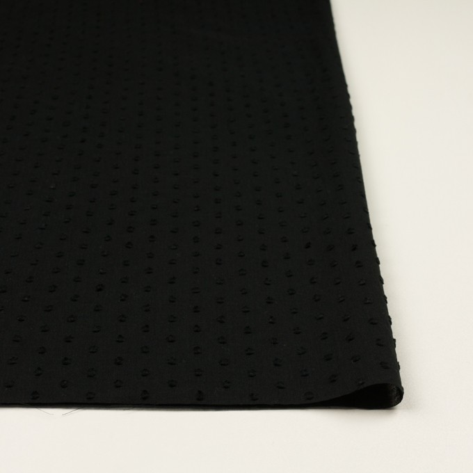 コットン×ドット(ブラック)×ボイルカットジャガード_全2色 イメージ3