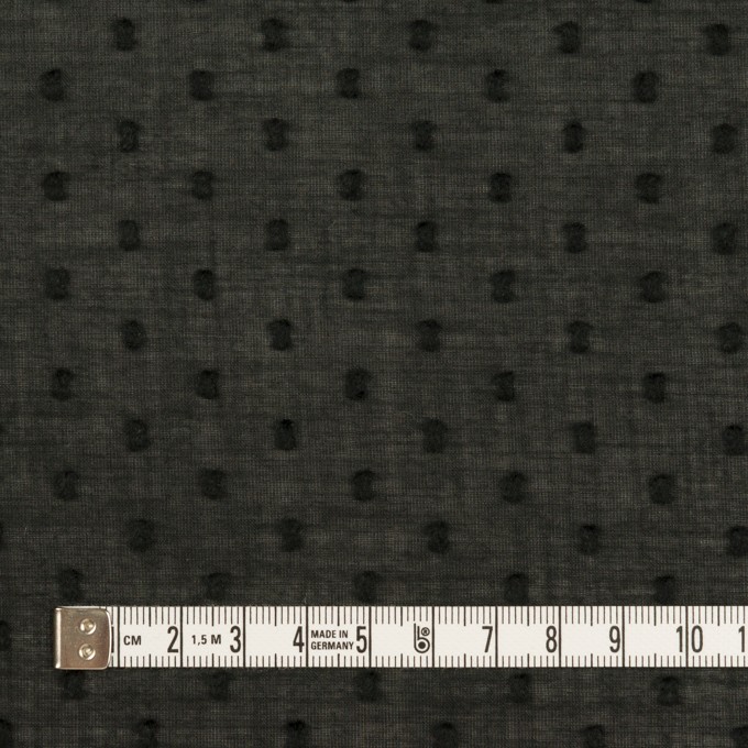 コットン×ドット(ブラック)×ボイルカットジャガード_全2色 イメージ4