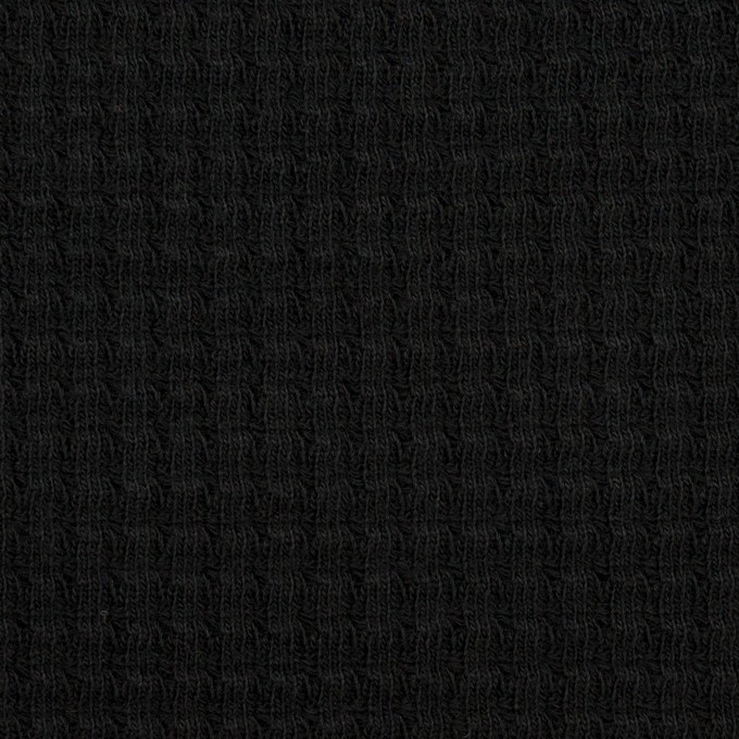 コットン×無地(ブラック)×Wニット_全3色 イメージ1