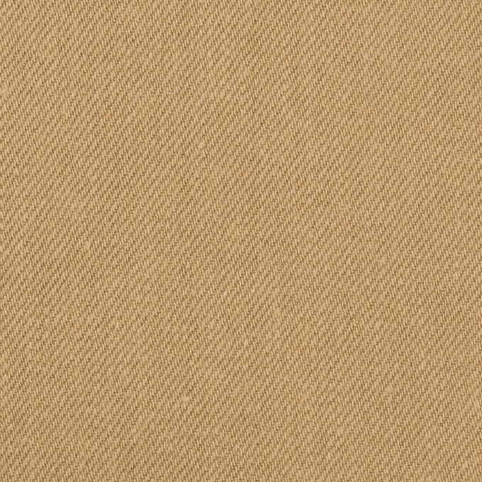 コットン×無地(オークル)×セルビッチ・カツラギ イメージ1