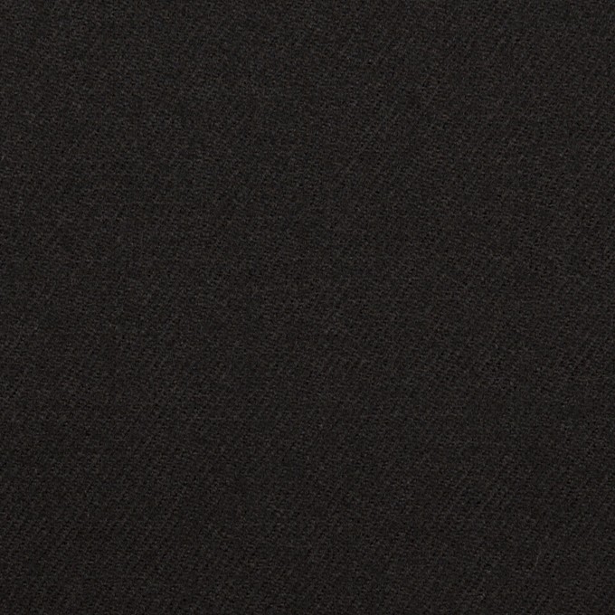 ウール×無地(ブラック)×サージ イメージ1
