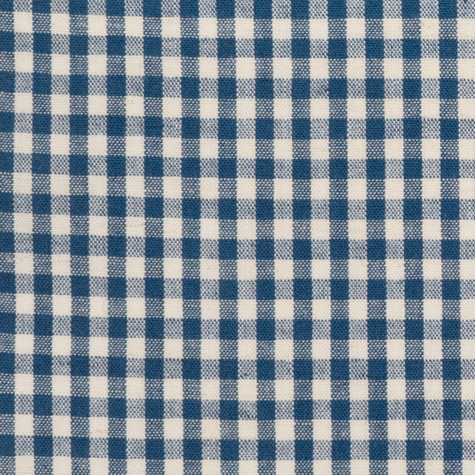 コットン&リネン×チェック(アッシュブルー)×シーチング イメージ1