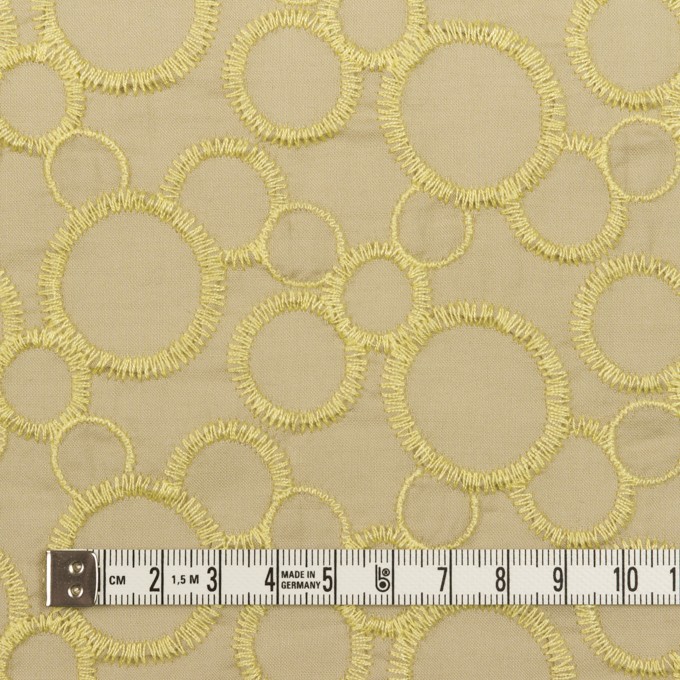 コットン×サークル(イエローマスカット&グレイッシュベージュ)×ローン刺繍_全4色 イメージ4
