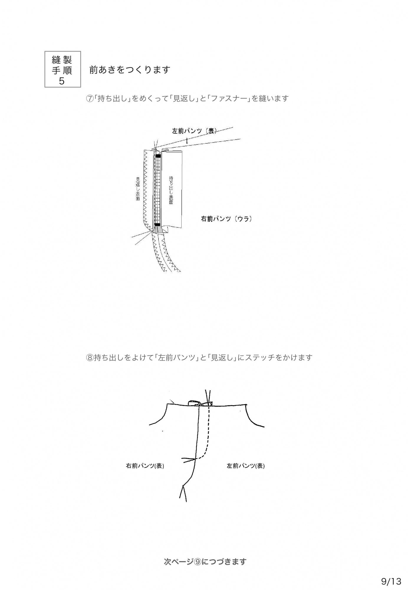 スターパッチワーククロップドパンツ