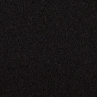 【140cmカット】ウール＆アンゴラ×無地(ブラック)×フラノ(フランネル)のサムネイル