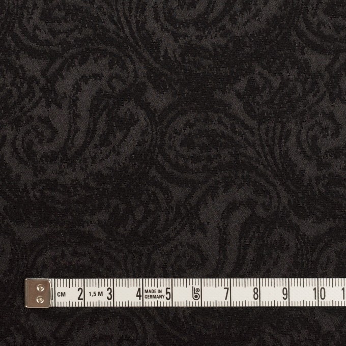 ポリエステル ウール ペイズリー ブラック ジャガード Fab Fabric Sewing Studio 布地のオンライン通販とソーイングスクール