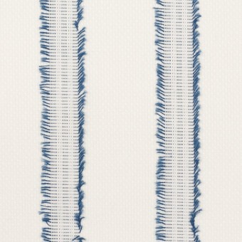 コットン×ストライプ(アッシュブルー)×斜子織カットジャガードのサムネイル