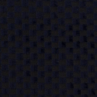 【140cmカット】ポリエステル×スクエア(ネイビー)×グログラン・ジャガード_全2色のサムネイル