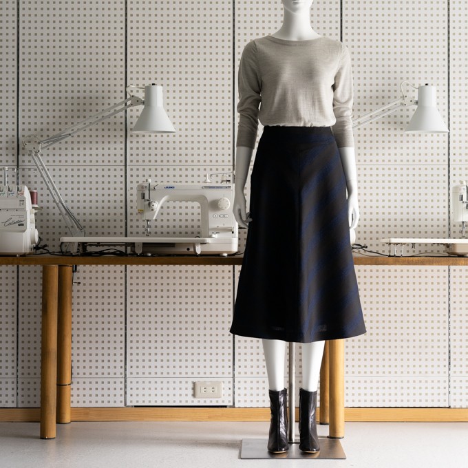 FAB #239 ヨーク切替バイヤススカート(fab-fabricオリジナル・未発売)のサムネイル