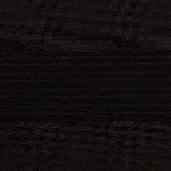 ウール＆コットン混×ボーダー(ブラック＆チャコールブラック)×ジャガード_全2色のサムネイル