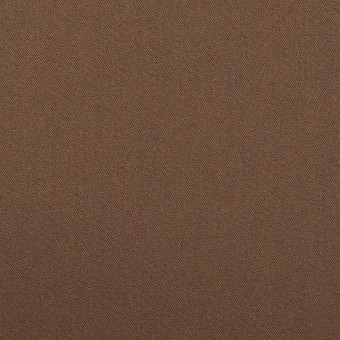 ポリエステル＆ポリウレタン×無地(ブラウン)×サテンストレッチ_イタリア製のサムネイル