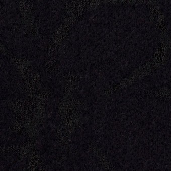 ウール＆ポリエステル混×フラワー(ダークネイビー)×ラッセルレース＆ニットのサムネイル