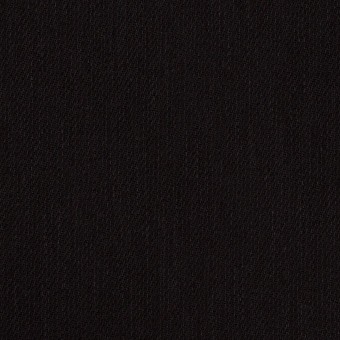 コットン＆ポリエステル混×無地(ブラック)×カツラギストレッチのサムネイル