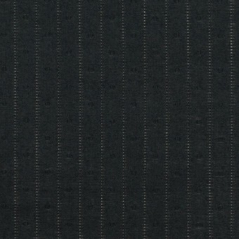 コットン＆リヨセル×ストライプ(ブラック)×ローンドビー_全6色のサムネイル