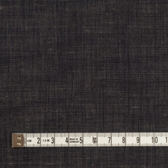 コットン＆リネン×無地(チャコールグレー)×ローンワッシャー_イタリア製_全3色 | fab-fabric sewing studio