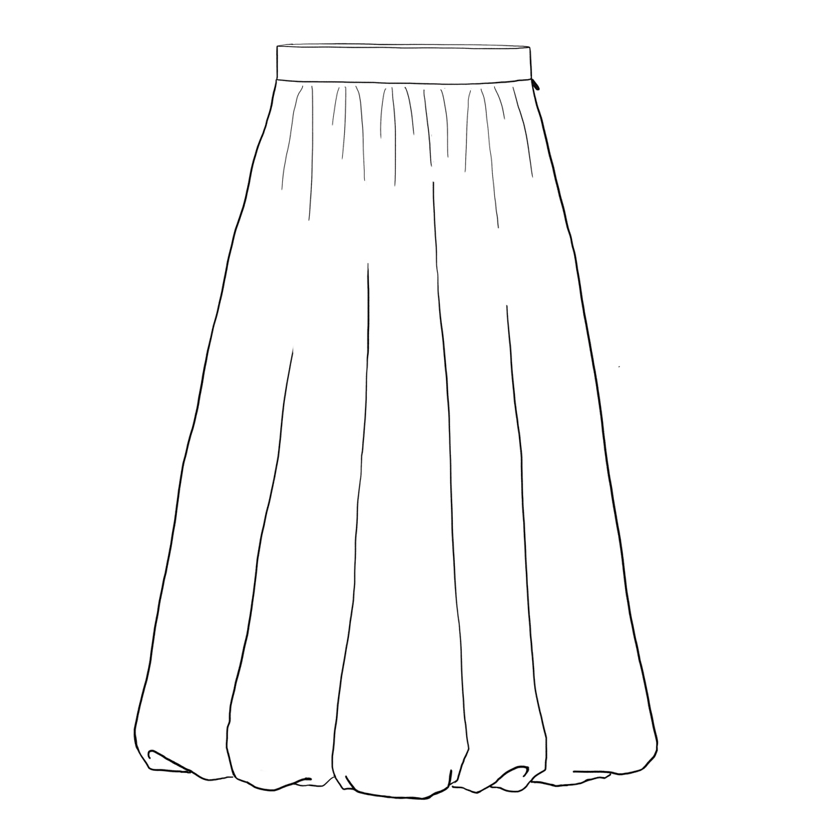 本日のお見立て #077 バルーンスカート | fab-fabric sewing studio 