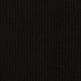 リヨセル＆コットン混×ストライプ(ブラック＆ベージュ)×キャンバス・ストレッチのサムネイル