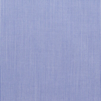 コットン×ストライプ(ブルー)×かわり織_イタリア製のサムネイル