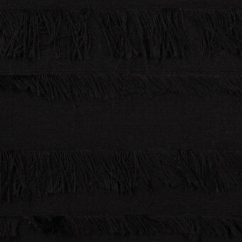 【アウトレット】コットン×ボーダー(ブラック)×かわり織のサムネイル