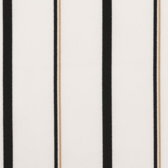 【120cmカット】ポリエステル×ストライプ(オフホワイト＆ブラック)×デシン_全2色のサムネイル