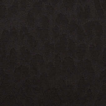 【アウトレット】コットン混×レオパード(ブラック)×ジャガードのサムネイル