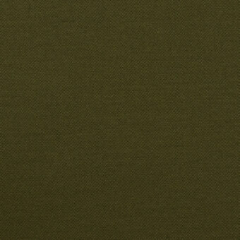 コットン＆ポリウレタン×無地(カーキグリーン)×サージストレッチ_全3色のサムネイル