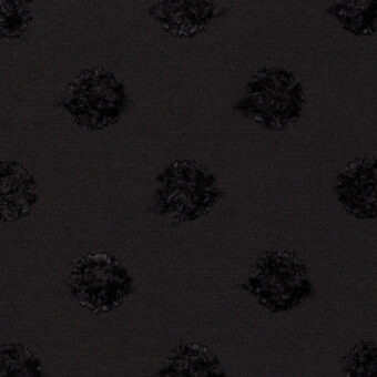 【アウトレット】ポリエステル×ドット(ブラック)×二重織カット・ジャガードのサムネイル