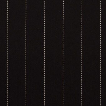 【アウトレット】ポリエステル×ストライプ(ブラック)×二重織のサムネイル