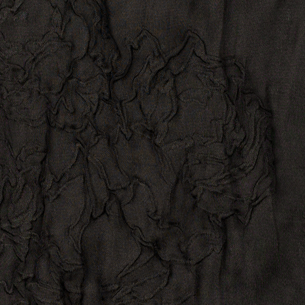 【アウトレット】ポリエステル×フラワー(ブラック)×二重織ジャガードのサムネイル