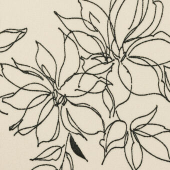 【アウトレット】ポリエステル×ボタニカル(バニラ&チャコール)×バックサテン・ジョーゼットのサムネイル