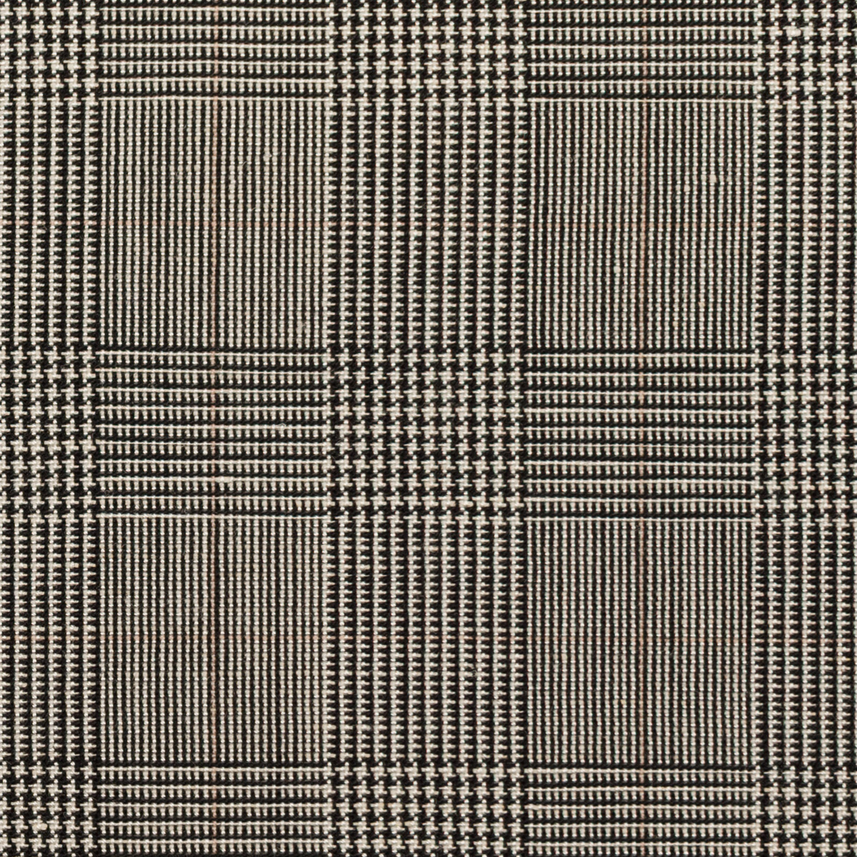 【アウトレット】リネン＆ウール×チェック(ブラック＆オフホワイト)×ポプリンのサムネイル