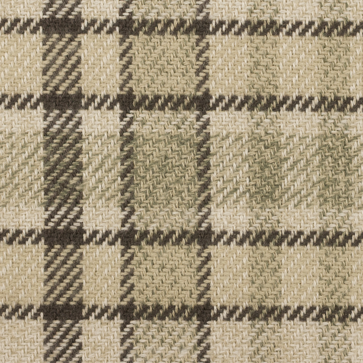 【アウトレット】コットン×チェック(オイスター＆オリーブ)×カルゼのサムネイル