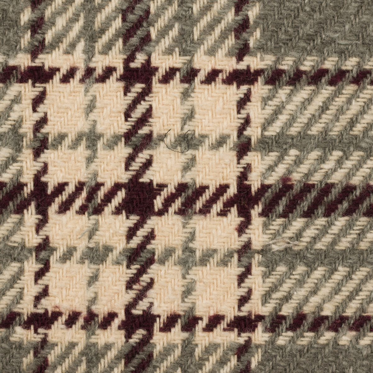 【アウトレット】コットン＆ポリエステル×チェック(アイビーグレー、エクリュ＆チョコレート)×カルゼのサムネイル