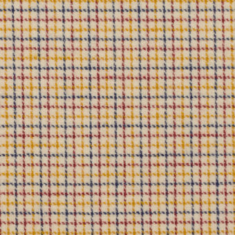 【アウトレット】コットン×チェック(サンフラワー、レッド＆ネイビー)×フランネルのサムネイル