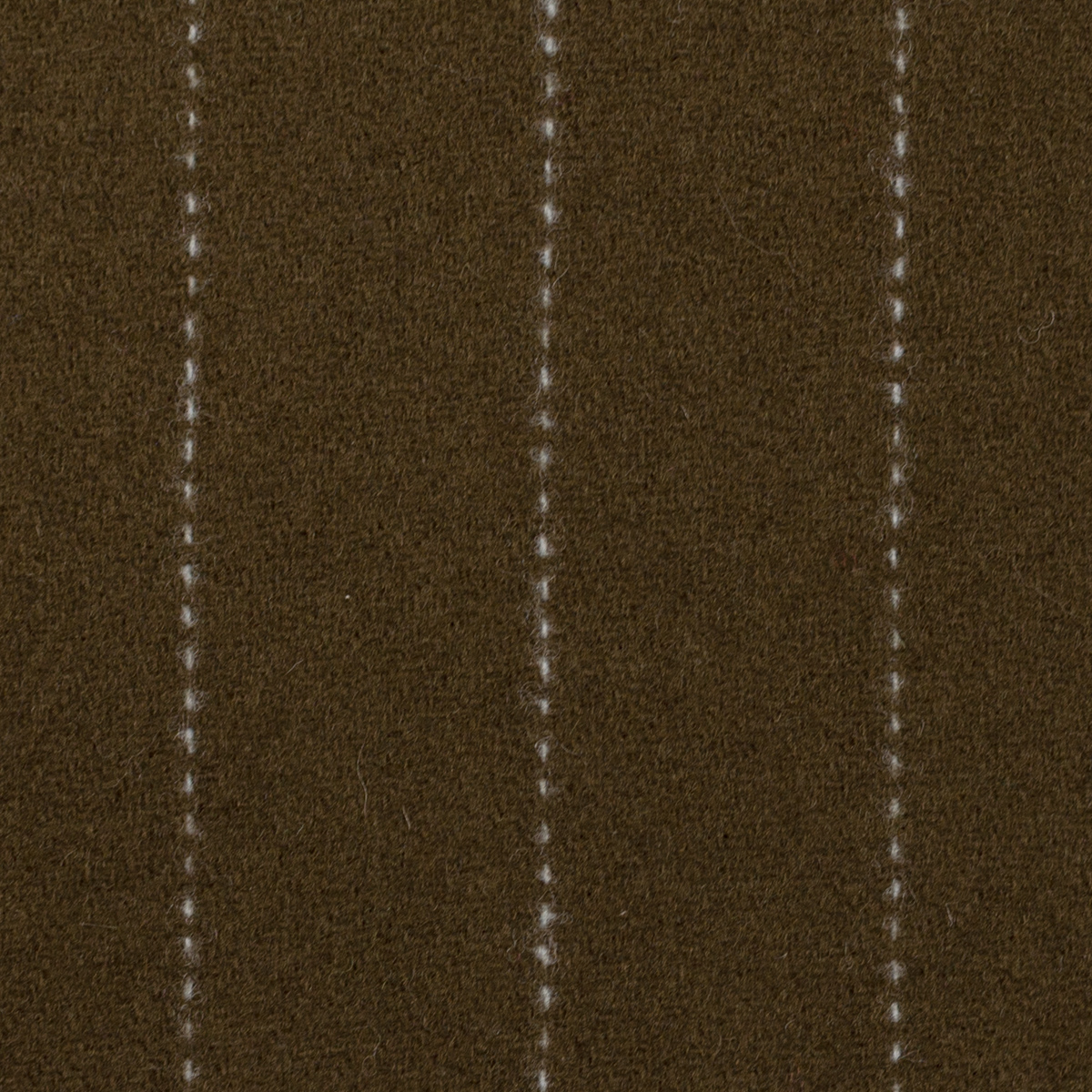 【アウトレット】ウール×ストライプ(カーキブラウン＆オフホワイト)×Wフェイス・フラノのサムネイル