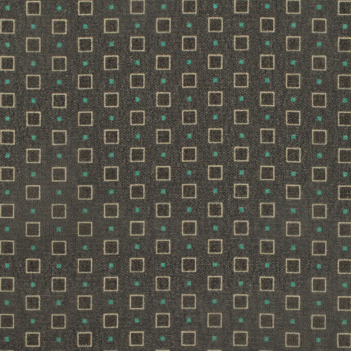 【アウトレット】ポリエステル×幾何学模様(チャコール＆ミント)×シフォンジョーゼットのサムネイル