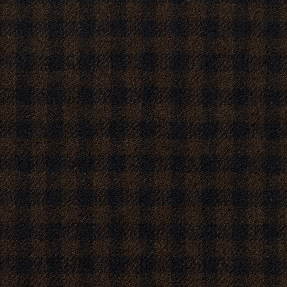 【アウトレット】ウール＆コットン×チェック(チョコレート＆ダークネイビー)×ビエラのサムネイル