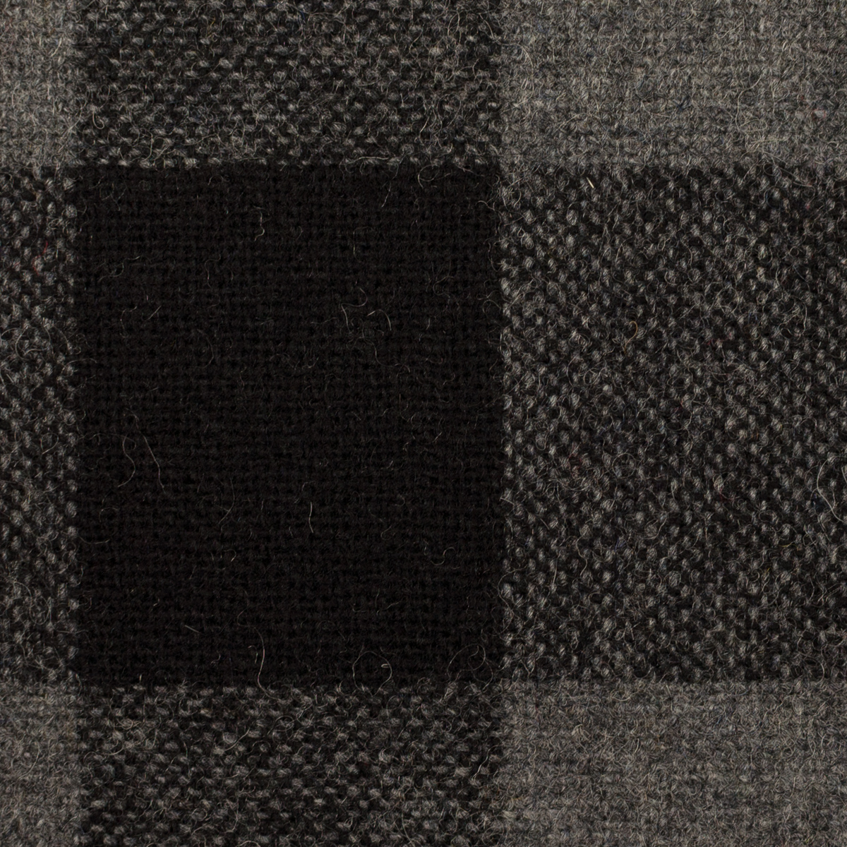 【アウトレット】ウール＆ポリエステル混×チェック(グレー＆チャコール)×ツイードのサムネイル