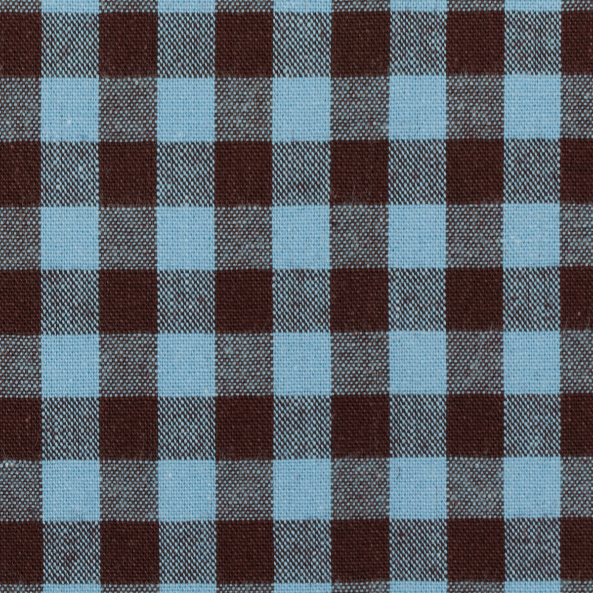 コットン×チェック(チョコレート＆サックス)×シーチング_全6色のサムネイル