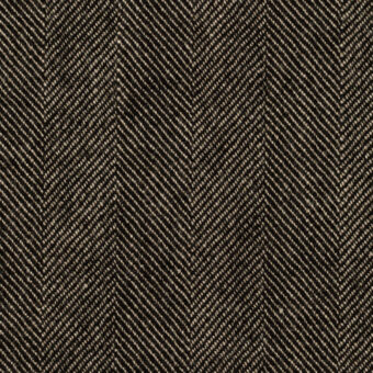 【アウトレット】ウール＆リネン×ミックス(チャコール＆グレイッシュベージュ)×ヘリンボーンのサムネイル